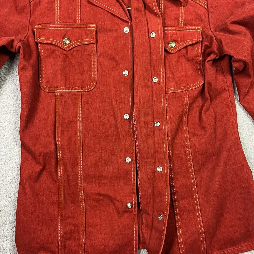 Vintage 70s Mr Leggs‎ Sportswear Jacket Red Coat & Matching Pants Western Style